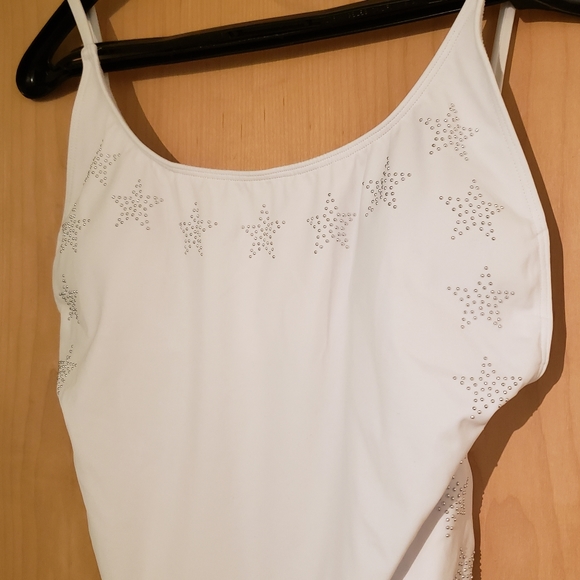 VS Pink Studded High Leg One Piece Bathing Suit - Picture 3 of 6